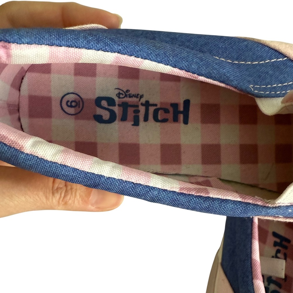 DISNEY LILO & ANGEL Low Top Ladies‎ Slip On Pink Sneakers, 6 - Picture 2 of 8